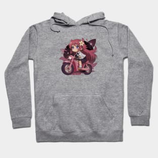 NIght Rider Chibi Girl Hoodie